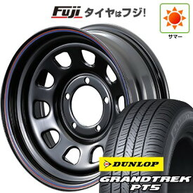 【新品】ジムニーシエラ/ジムニーノマド 夏タイヤ ホイール4本セット 225/70R16 ダンロップ グラントレック PT5 モーターファーム DAYTONA 6J 16インチ(送料無料)