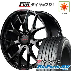 【パンク保証付き】【新品国産車用5穴114.3】 夏タイヤ ホイール4本セット 225/50R18 ヨコハマ ブルーアース RV-03 RAYS レイズ ホムラ 2X7FT SPEC-M 7.5J 18インチ(送料無料)