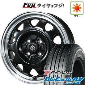【パンク保証付き】【新品 軽自動車】N-BOX タント スペーシア 夏タイヤ ホイール4本セット 165/55R15 ヨコハマ ブルーアース RV-03CK トピー ランドフット SWZ 数量限定 4.5J 15インチ(送料無料)