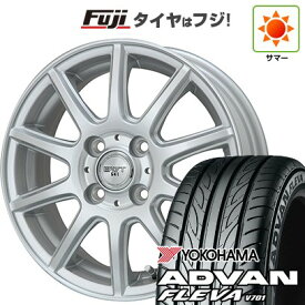 【新品 軽自動車】N-BOX タント スペーシア 夏タイヤ ホイール4本セット 165/55R15 ヨコハマ アドバン フレバV701 ビッグウエイ BWT-541 4.5J 15インチ(送料無料)