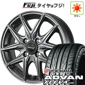 【新品 軽自動車】N-BOX タント スペーシア 夏タイヤ ホイール4本セット 165/55R15 ヨコハマ アドバン フレバV701 トピー シビラ NEXT F05 4.5J 15インチ(送料無料)