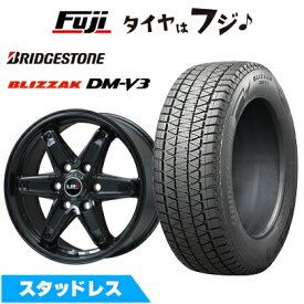 【新品】ランクル300/ランクル250 スタッドレスタイヤ ホイール4本セット 265/65R18 ブリヂストン ブリザック DM-V3 レアマイスター LMG エトナ(マットブラック) 7.5J 18インチ(送料無料)