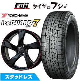 【新品】輸入車用 アウディA7 スポーツバック（F2） スタッドレスタイヤ ホイール4本セット 245/45R19 ヨコハマ アイスガード7 セブンIG70 ユーロアクシス クロスエッジ 19インチ(送料無料)