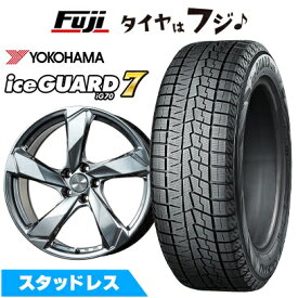 【新品】輸入車用 アウディA7 スポーツバック（F2） スタッドレスタイヤ ホイール4本セット 245/45R19 ヨコハマ アイスガード7 セブンIG70 ユーロアクシス クロスエッジ 19インチ(送料無料)