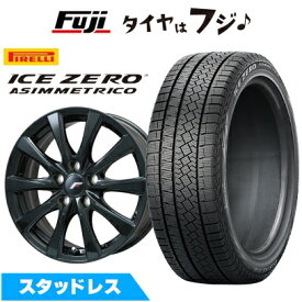 【新品】40系アルファード/ヴェルファイア スタッドレスタイヤ ホイール4本セット 225/55R19 ピレリ ウィンター アイスゼロアシンメトリコ レアマイスター LF-イゾラII ブラックメタリック(平座ナット) 7J 19インチ(送料無料)