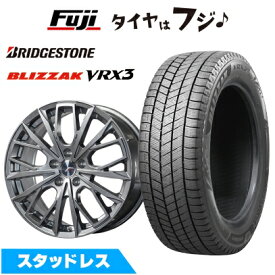 【新品】クラウン/レクサスES スタッドレスタイヤ ホイール4本セット 215/55R17 ブリヂストン ブリザック VRX3 レアマイスター L-Fファースト グレー(平座ナット) 7.5J 17インチ(送料無料)
