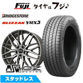 【新品】輸入車用 ベンツCLS（C257） スタッドレスタイヤ ホイール4本セット 245/40R19 ブリヂストン ブリザック VRX3 MSW by OZ Racing MSW 50(マットガンメタポリッシュ) 19インチ(送料無料)