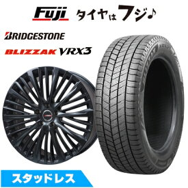【新品】クラウンスポーツ/クラウンエステート スタッドレスタイヤ ホイール4本セット 235/45R21 ブリヂストン ブリザック VRX3 プレミックス MER-X マットブラック(R14ボルト) 8J 21インチ(送料無料)