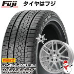 【新品】輸入車用 ボルボ（XC60） スタッドレスタイヤ ホイール4本セット 235/55R19 ピレリ ウィンター アイスゼロアシンメトリコ ビッグウエイ EURO AFG(シルバー) 19インチ(送料無料)