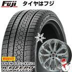 【新品】輸入車用 ボルボ（XC60） スタッドレスタイヤ ホイール4本セット 235/55R19 ピレリ ウィンター アイスゼロアシンメトリコ ビッグウエイ LEYSEEN プラバ5X(クロームハイパーシルバー) 19インチ(送料無料)