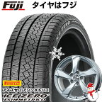 【新品】輸入車用 ボルボ（XC60） スタッドレスタイヤ ホイール4本セット 235/55R19 ピレリ ウィンター アイスゼロアシンメトリコ ユーロアクシス クロスエッジ(シルバー) 19インチ(送料無料)