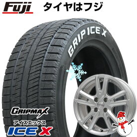 【新品】輸入車用 プジョー208 2012-20 スタッドレスタイヤ ホイール4本セット 195/55R16 グリップマックス アイスX RWL ホワイトレター(限定2022年製) ユーロテック ガヤ ソリ(シルバー) 16インチ(送料無料)