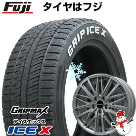 【新品】輸入車用 VW（ポロ AW） スタッドレスタイヤ ホイール4本セット 195/55R16 グリップマックス アイスX RWL ホワイトレター(限定2022年製) ユーロアクシス ガヤW5(マットチタニウム) 16インチ(送料無料)