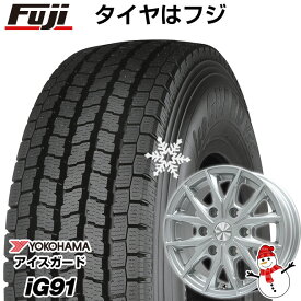 【新品】ハイエース200系用 スタッドレスタイヤ ホイール4本セット 195/80R15 ヨコハマ アイスガード iG91 107/105L ブランドル P45 15インチ(送料無料)