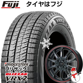 【新品国産4穴100車】 スタッドレスタイヤ ホイール4本セット 175/65R15 ブリヂストン ブリザック VRX2 レアマイスター LMスポーツLM-10R(ブラック/レッドライン) 15インチ(送料無料)