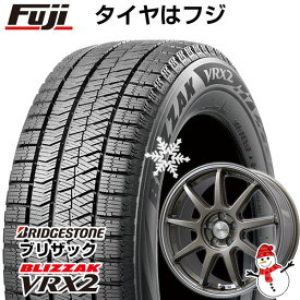 【新品】ノア/ヴォクシー用 スタッドレスタイヤ ホイール4本セット 195/65R15 ブリヂストン ブリザック VRX2 レアマイスター LMスポーツLM-QR ブロンズ/ラインポリッシュ 15インチ(送料無料)