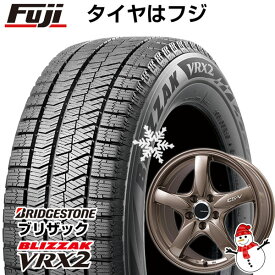 【新品】ノア/ヴォクシー用 スタッドレスタイヤ ホイール4本セット 195/65R15 ブリヂストン ブリザック VRX2 レアマイスター CS-V(ブロンズ) 15インチ(送料無料)