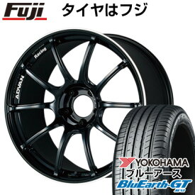 【新品国産車用5穴100】 夏タイヤ ホイール4本セット 225/40R18 ヨコハマ ブルーアース GT AE51 ヨコハマ アドバンレーシング RZII 7.5J 18インチ(送料無料)