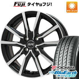 【新品国産4穴100車】 夏タイヤ ホイール4本セット 175/65R15 ヨコハマ ブルーアース AE-01F ブランドル N52BP 15インチ(送料無料)