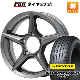 【新品】ジムニーシエラ/ジムニーノマド 夏タイヤ ホイール4本セット 225/70R16 ダンロップ グラントレック PT5 アピオ ワイルドボア X2 16インチ(送料無料) サマータイヤ