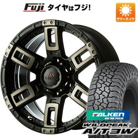 【新品国産6穴139.7車】 夏タイヤ ホイール4本セット 285/70R17 ファルケン ワイルドピーク A/T3W エムクライム カノン 17インチ(送料無料)