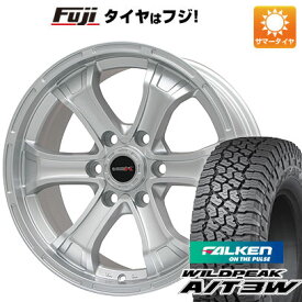 【新品国産6穴139.7車】 夏タイヤ ホイール4本セット 315/75R16 ファルケン ワイルドピーク A/T3W ビッグウエイ B-MUD K(シルバー) 16インチ(送料無料)