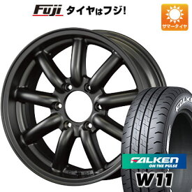 【新品】ハイエース200系 夏タイヤ ホイール4本セット 215/60R17 109/107N ファルケン W11 ファブレス ヴァローネ MC-9 17インチ(送料無料)