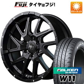 【新品】キャラバン 夏タイヤ ホイール4本セット 215/60R17 109/107N ファルケン W11 MID ナイトロパワー デリンジャー 17インチ(送料無料)