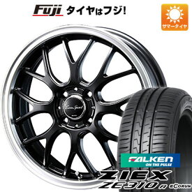 【新品国産4穴100車】 夏タイヤ ホイール4本セット 195/45R16 ファルケン ジークス ZE310R エコラン（限定） ブレスト ユーロスポーツ タイプ805 セミグロスブラック 16インチ(送料無料)