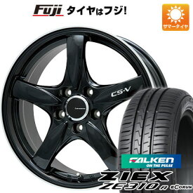 【新品】シエンタ 2015-22 夏タイヤ ホイール4本セット 195/50R16 ファルケン ジークス ZE310R エコラン（限定） レアマイスター CS-V(グロスブラック/リムポリッシュ) 16インチ(送料無料)