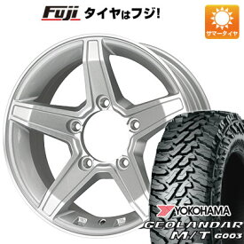 【新品】ジムニー 夏タイヤ ホイール4本セット 195R16C 104/102Q ヨコハマ ジオランダー M/T G003 プレミックス エステラ(シルバー/リムポリッシュ) 16インチ(送料無料) サマータイヤ