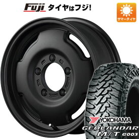 【新品】ジムニー 夏タイヤ ホイール4本セット 185/85R16 ヨコハマ ジオランダー M/T G003 アピオ ワイルドボア SR 16インチ(送料無料)