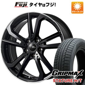 【新品国産5穴114.3車】 夏タイヤ ホイール4本セット 225/55R18 グリップマックス スタチャー H/T BSW（限定） ブランドルライン レツィオ ブラックリムポリッシュ 18インチ(送料無料)