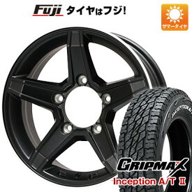 【新品】ジムニー 夏タイヤ ホイール4本セット 175/80R16 グリップマックス インセプション A/TII RWL(限定) プレミックス エステラ(マットブラック/リムポリッシュ) 16インチ(送料無料) サマータイヤ