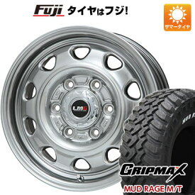 【新品】ジムニーシエラ/ジムニーノマド 夏タイヤ ホイール4本セット 195/80R15 グリップマックス マッドレイジM/T RWL(限定) レアマイスター LMG OFF-STYLE(ハイパーシルバー) 15インチ(送料無料) サマータイヤ