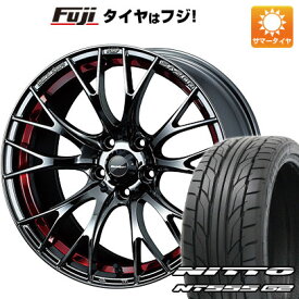 【パンク保証付き】【新品国産5穴100車】 夏タイヤ ホイール4本セット 215/40R18 ニットー NT555 G2 ウェッズ ウェッズスポーツ SA-20R 18インチ(送料無料)