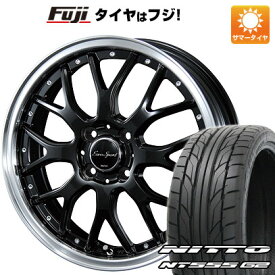 【パンク保証付き】【新品国産5穴100車】 夏タイヤ ホイール4本セット 215/45R17 ニットー NT555 G2 ブレスト ユーロスポーツ タイプ815 17インチ(送料無料)