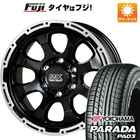 【新品】ハイエース200系 夏タイヤ ホイール4本セット 215/60R17 109/107S ヨコハマ PARADA PA03 ホワイトレター ホットスタッフ マッドクロス グレイス 6.5J 17インチ(送料無料)