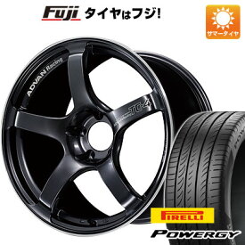 【新品国産5穴114.3車】 夏タイヤ ホイール4本セット 225/40R18 ピレリ パワジー ヨコハマ アドバンレーシング TC4 18インチ(送料無料)