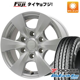 【新品】キャラバン 夏タイヤ ホイール4本セット 195/80R15 107/105N ヨコハマ ブルーアース Van RY55 ブランドル S165 15インチ(送料無料)