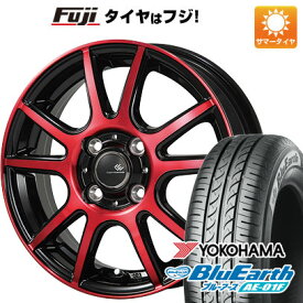 【新品国産4穴100車】 夏タイヤ ホイール4本セット 185/60R15 ヨコハマ ブルーアース AE-01F トピー セレブロ PFX 15インチ(送料無料)