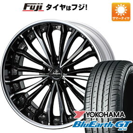 【新品国産5穴114.3車】 夏タイヤ ホイール4本セット 245/45R19 ヨコハマ ブルーアース GT AE51 ウェッズ クレンツェ フェルゼン 19インチ(送料無料)