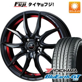 【新品国産車用4穴100】 夏タイヤ ホイール4本セット 205/45R17 ヨコハマ ブルーアース GT AE51 WEDS ウェッズ ノヴァリス ローグ VF 17インチ(送料無料)