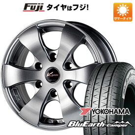 【新品】キャラバン 夏タイヤ ホイール4本セット 195/80R15 107/105N ヨコハマ ブルーアース キャンパー ゴジゲン KOMA3 15インチ(送料無料)