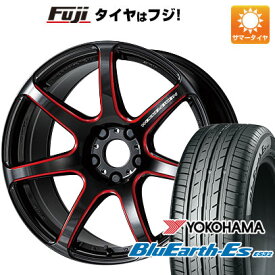 6/5限定!エントリーでポイント最大44倍! 【新品国産4穴100車】 夏タイヤ ホイール4本セット 205/40R17 ヨコハマ ブルーアース ES32 ワーク エモーション T7R 17インチ(送料無料)