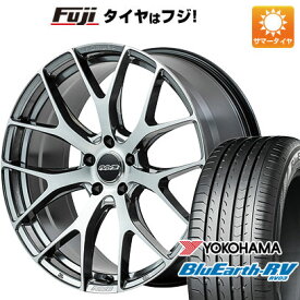 【パンク保証付き】【新品】輸入車用 アウディ フォルクスワーゲン 夏タイヤ ホイール4本セット 225/40R19 ヨコハマ ブルーアース RV-03 レイズ ホムラ 2X7FT 19インチ(送料無料)