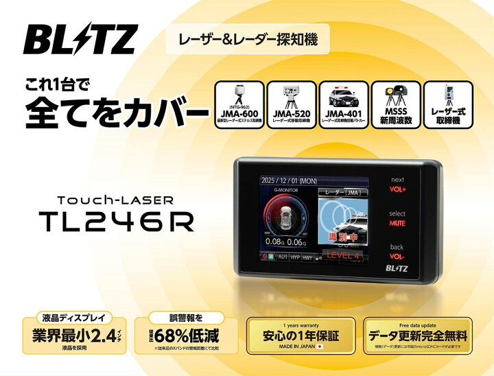 楽天市場】【在庫あり】BLITZ ブリッツ TL246R Touch-LASER + OBDII 