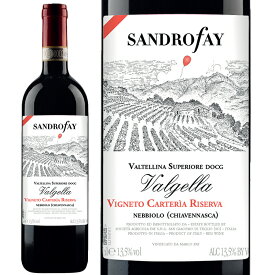 赤ワイン フルボディ Sandro Fay サンドロ ファイ ヴァルテッリーナ スペリオーレ ヴァルジェラ カルテリア リゼルヴァ 2019 750ml 【正規輸入品】イタリアワイン