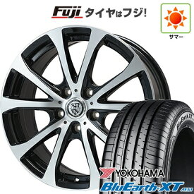 【新品国産車用5穴114.3】 夏タイヤ ホイール4本セット 215/55R17 ヨコハマ ブルーアース XT AE61 ビッグウエイ TRG-バーン XPII 7J 17インチ(送料無料)