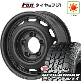 【新品】ジムニー 夏タイヤ ホイール4本セット 175/80R16 ヨコハマ ジオランダー A/T4 G018 WL/RBL アピオ ワイルドボア ベンチュラ 5.5J 16インチ(送料無料)